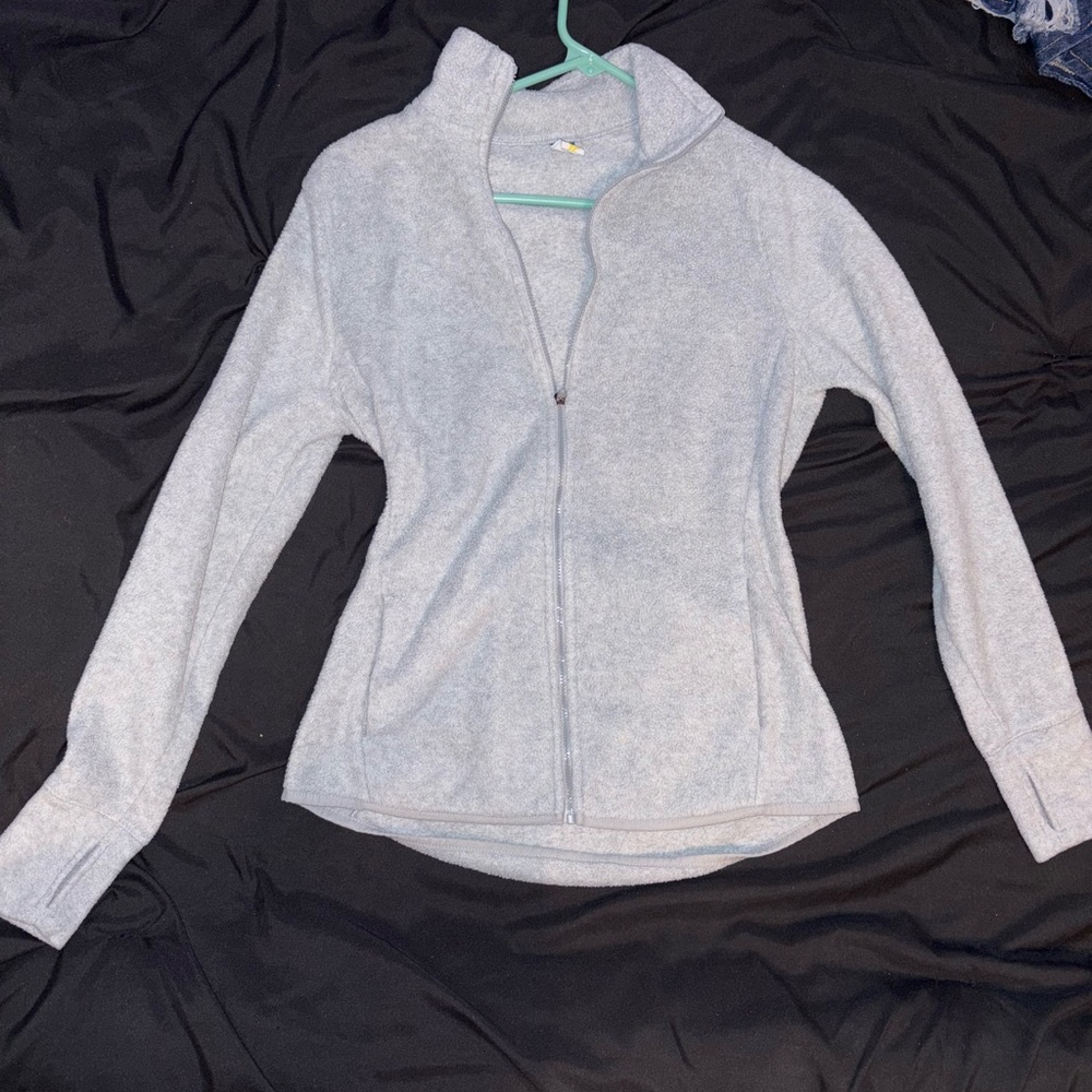 Gray Zip-Up Jacket